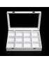 Box glass box: 350x240x75mm, white, 12 rooms :