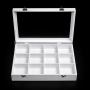 Box glass box: 350x240x75mm, white, 12 rooms :