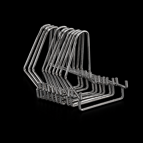  Lot 10 pieces : Metal chrome steel bridge supports for collection