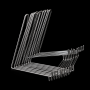  Lot 10 pieces : Metal chrome steel bridge supports for collection