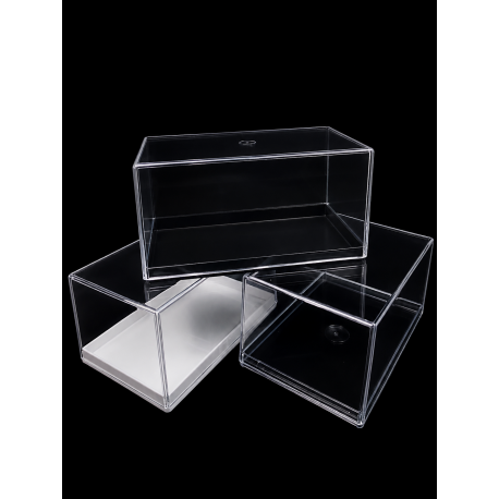 Transparent box : 130x80x65mm.