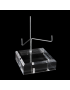 Socle angle biseauté support métal modulable 80x80x20mm